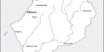 แผนที่ของ maputsoe เลโซโต name